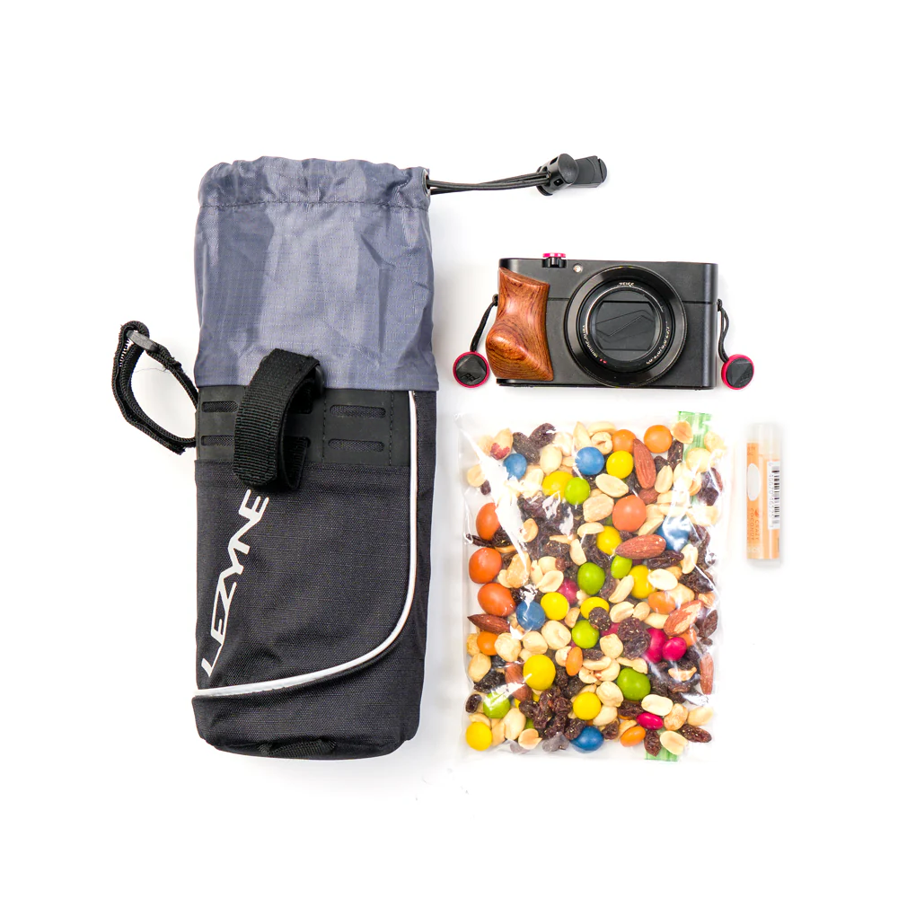 Lezyne Stuff Caddy Bar Bag Strap 1.3L Black